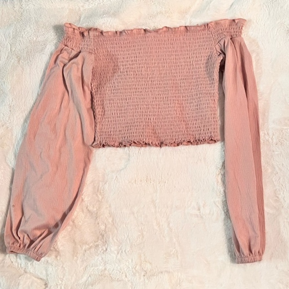 Pink off the shoulder top